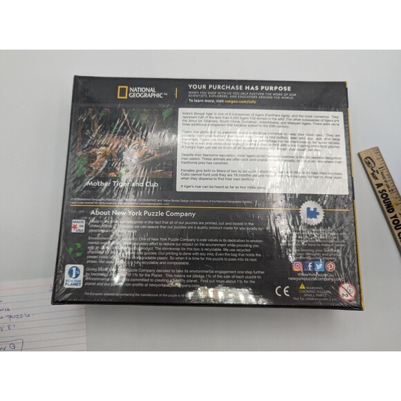 Disney National Geographic Mother Tiger 1000-pc Puzzle Sealed - Picture 4 of 9